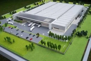 industrial plot with a factory shed in Greater Noida